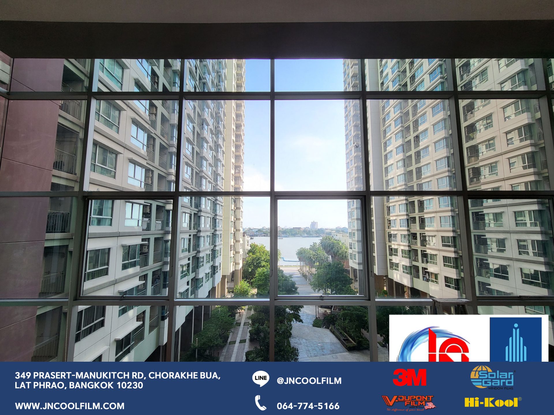 Install V-Dupont VCC7010 window film at the Lumpini building to improve visual comfort and save energy. - photo 4