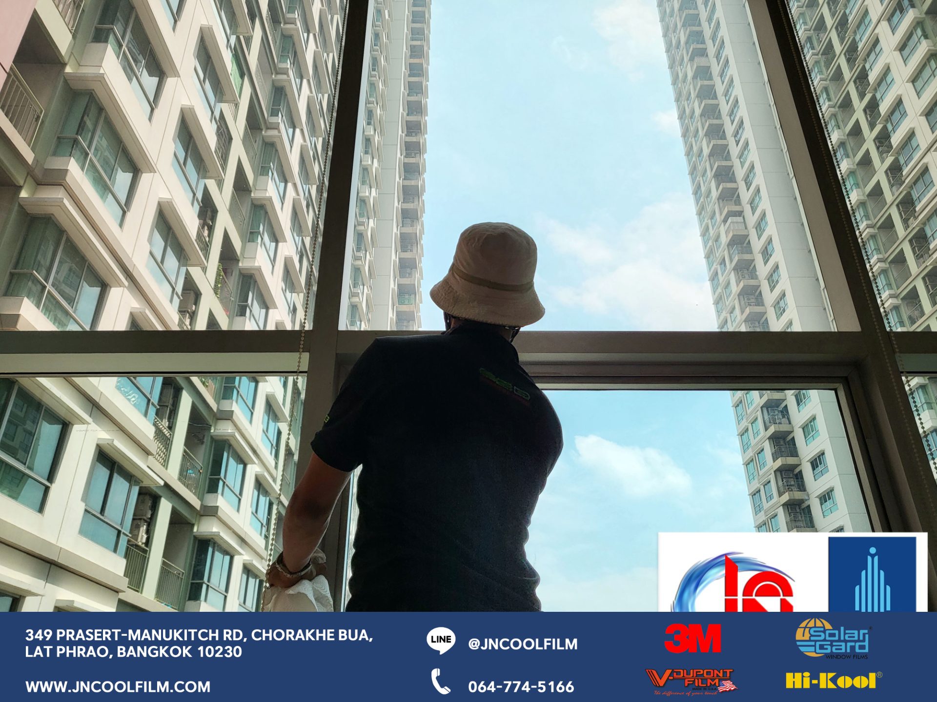 Install V-Dupont VCC7010 window film at the Lumpini building to improve visual comfort and save energy. - photo 6
