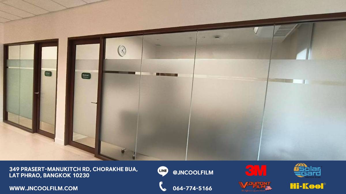 Add a touch of elegance by applying frosted white stickers to partition the rooms at Wellness Hospital. - photo 6